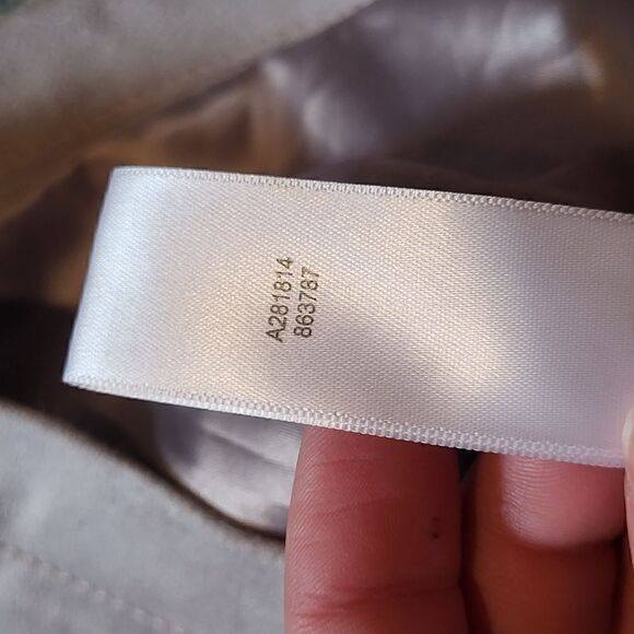 Halston Faux Suede Sweater Jacket Belted Beige Women's 8 - Picture 5 of 8